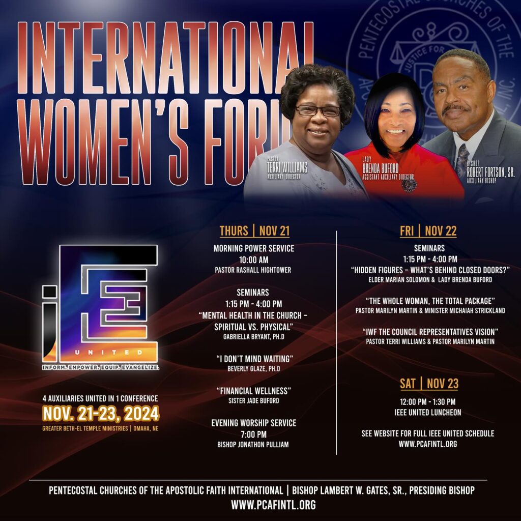 IEEE UNITED - International Women's Forum Conference SCHEDULE NOVEMBER 21-23, 2024