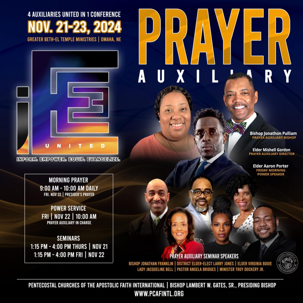 IEEE UNITED - PRAYER Auxiliary SCHEDULE NOVEMBER 21-23, 2024